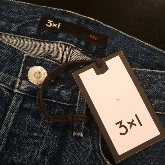 💕3x1💕 Straight Crop Fringe Jean Button Fly High Waisted Cropped ~ Lima 27 NWT